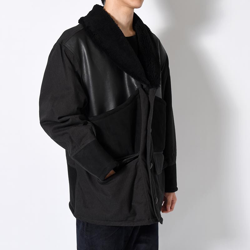 MOUTON COMBINATION JACKET -BLACK-