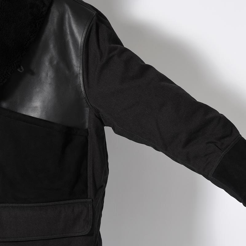 MOUTON COMBINATION JACKET -BLACK-