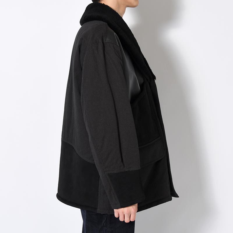 MOUTON COMBINATION JACKET -BLACK-