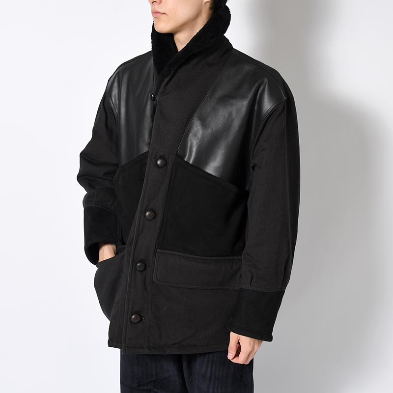 MOUTON COMBINATION JACKET -BLACK-