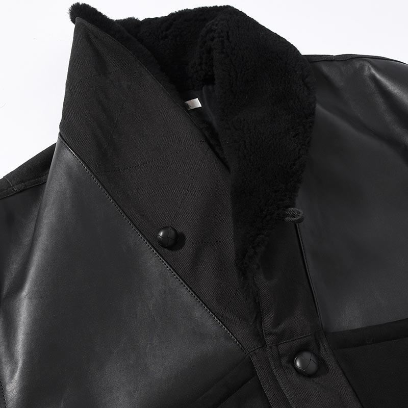 MOUTON COMBINATION JACKET -BLACK-