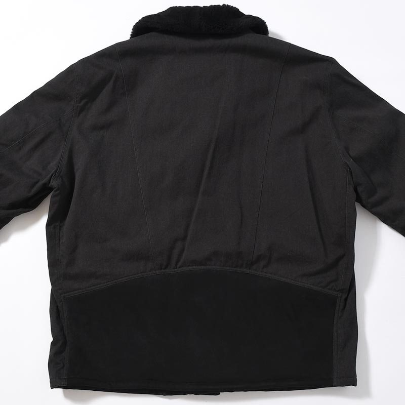 MOUTON COMBINATION JACKET -BLACK-