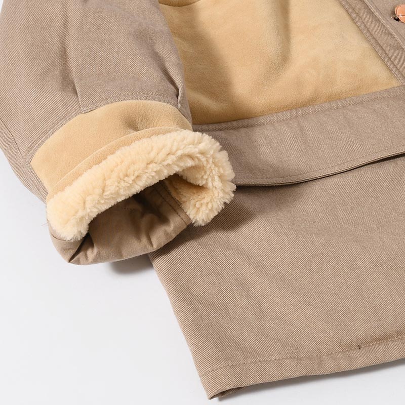 MOUTON COMBINATION JACKET -BEIGE-