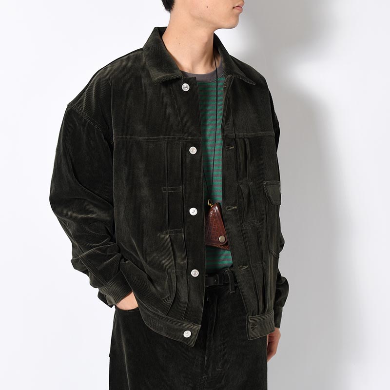 1ST TYPE CORDUROY JACKET -OLIVE-