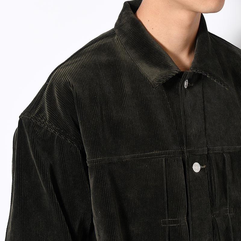 1ST TYPE CORDUROY JACKET -OLIVE-