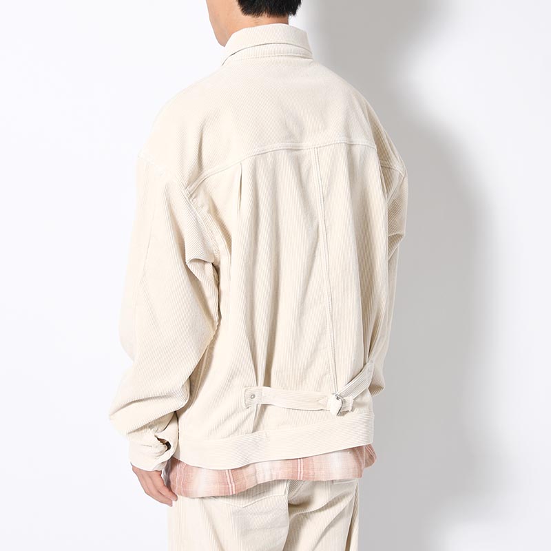 1ST TYPE CORDUROY JACKET -WHITE-