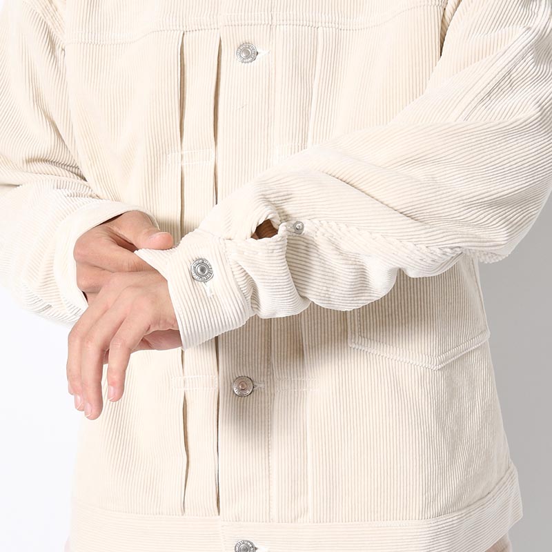 1ST TYPE CORDUROY JACKET -WHITE-