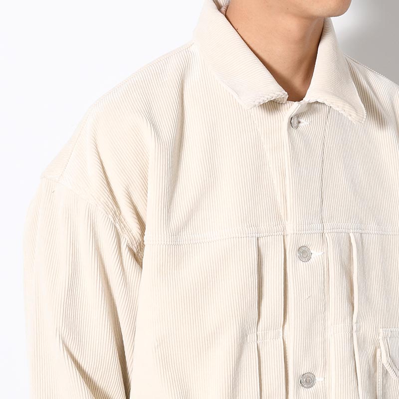 1ST TYPE CORDUROY JACKET -WHITE-