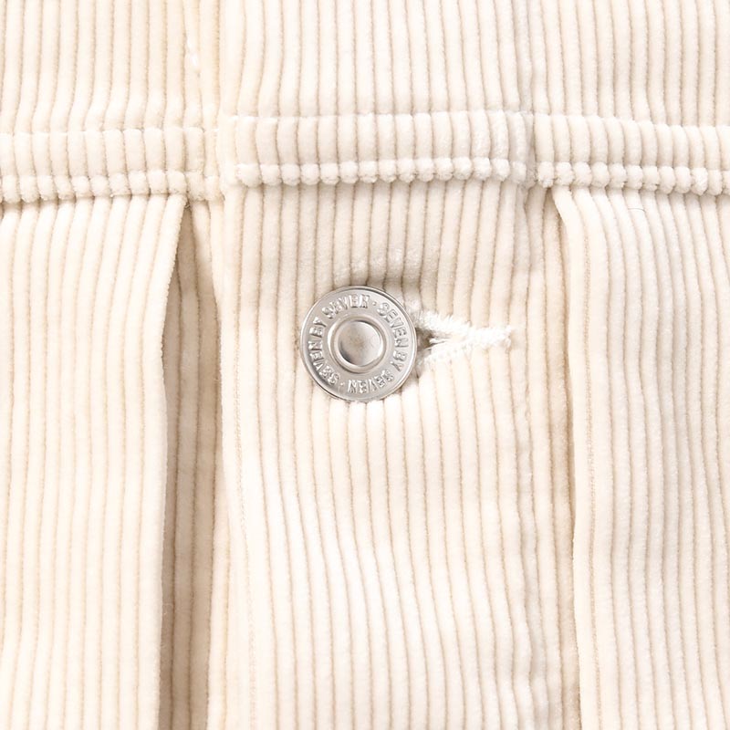 1ST TYPE CORDUROY JACKET -WHITE-