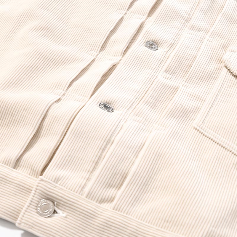 1ST TYPE CORDUROY JACKET -WHITE-