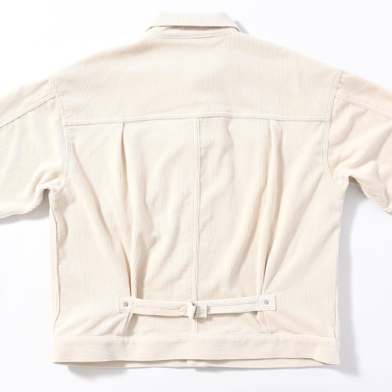 1ST TYPE CORDUROY JACKET -WHITE-