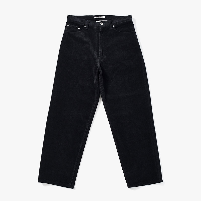 CORDUROY WIDE PANTS -NAVY-