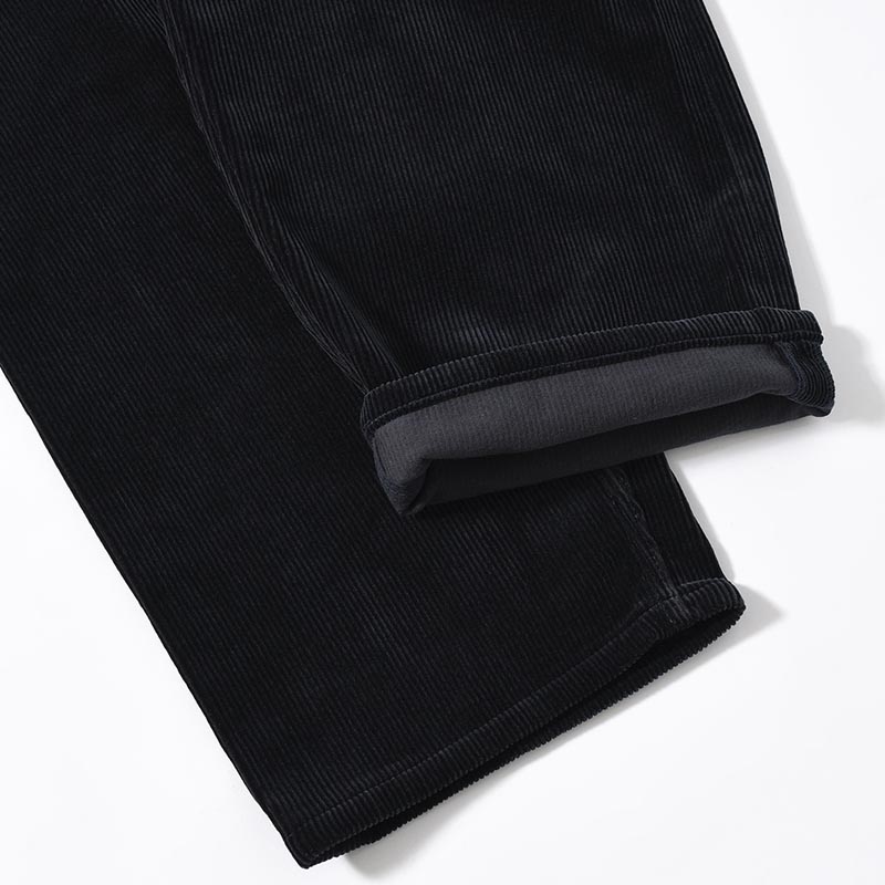 CORDUROY WIDE PANTS -NAVY-