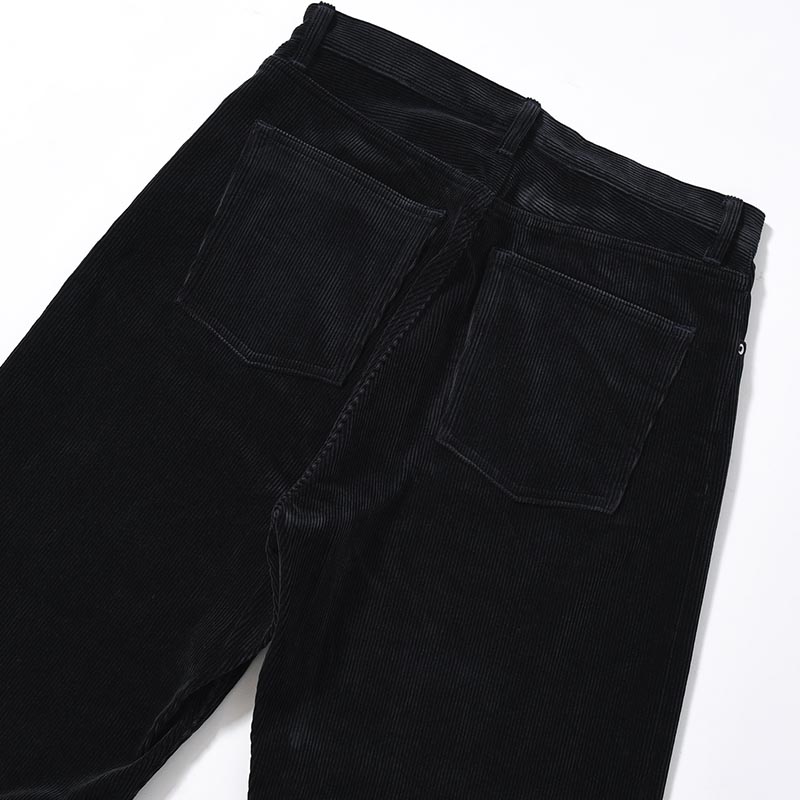 CORDUROY WIDE PANTS -NAVY-