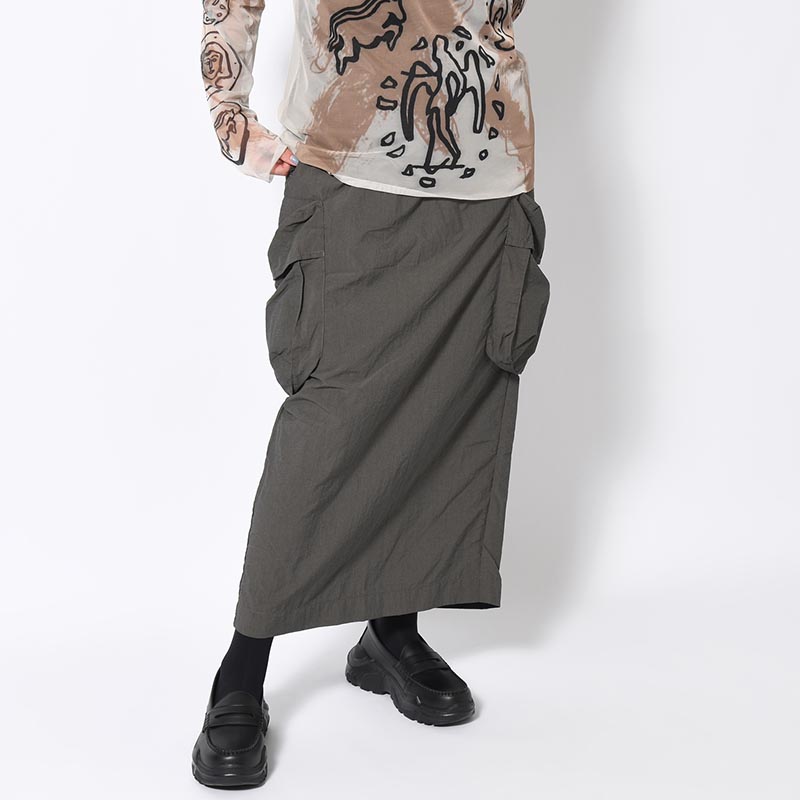 GHOST CARGO MAXI SKIRT -TV FUZZ-