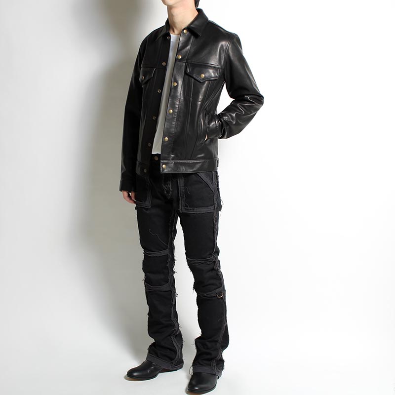 3RD TYPE LEATHER JACKET -BLACK- | IN ONLINE STORE