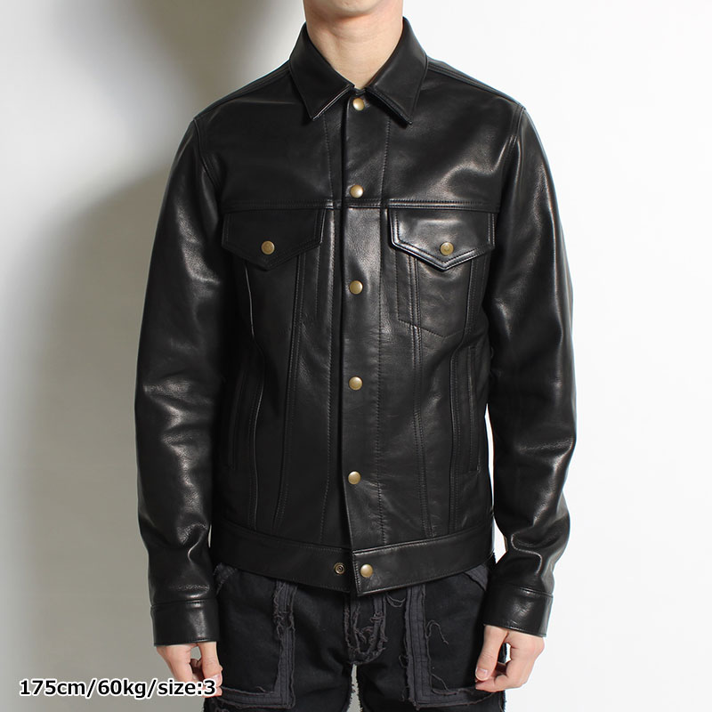 3RD TYPE LEATHER JACKET -BLACK- | IN ONLINE STORE