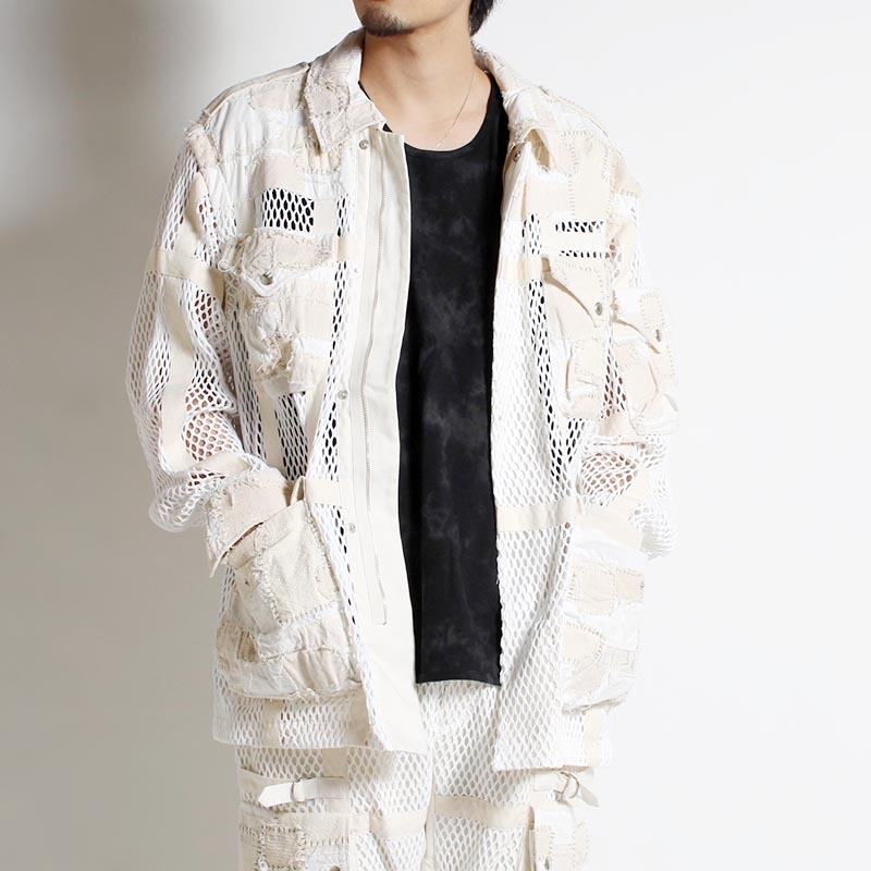 MESH JACKET -WHITE-