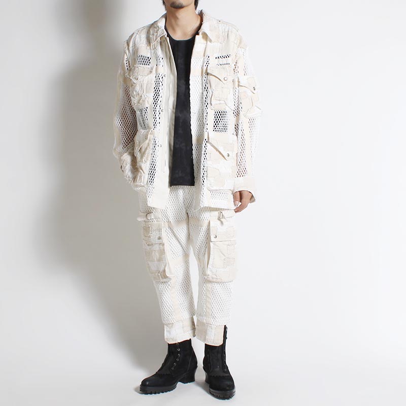 MESH JACKET -WHITE-