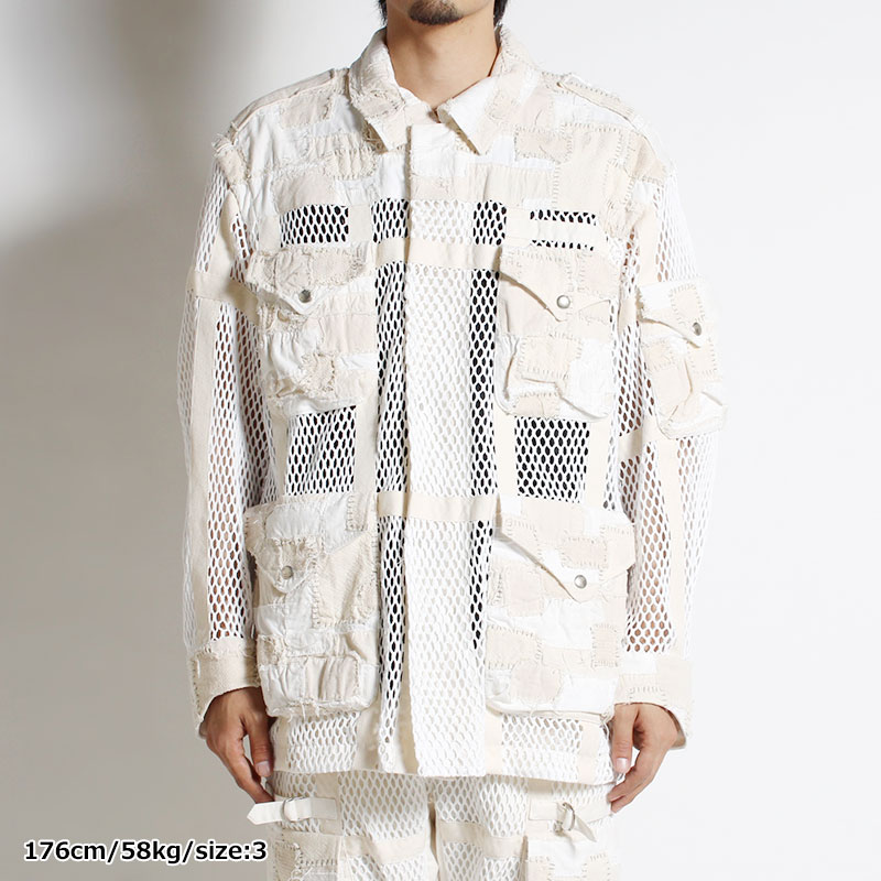 MESH JACKET -WHITE-