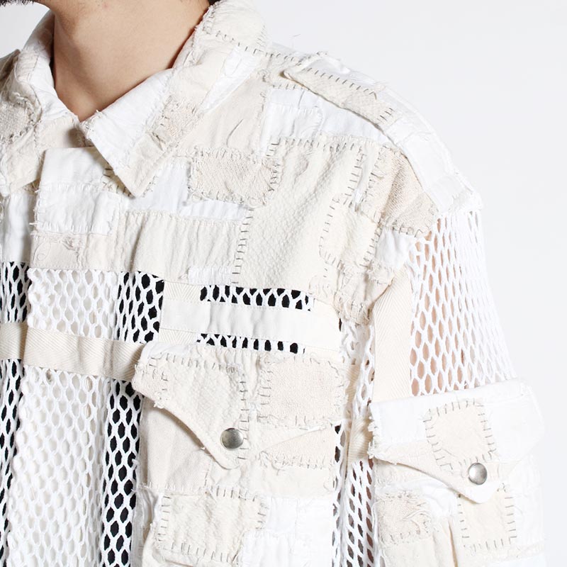 MESH JACKET -WHITE-