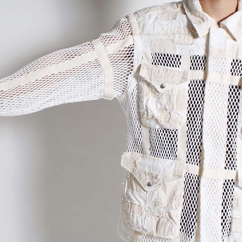 MESH JACKET -WHITE-