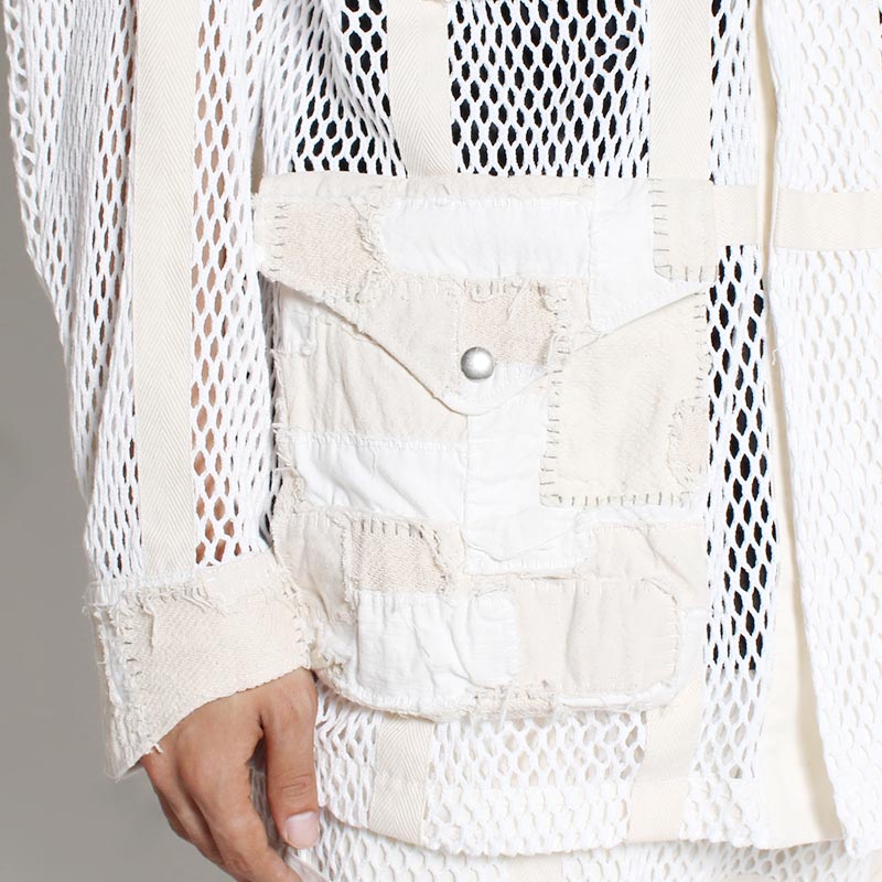 MESH JACKET -WHITE-