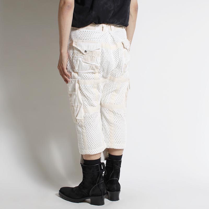 MESH SHORTS -WHITE-