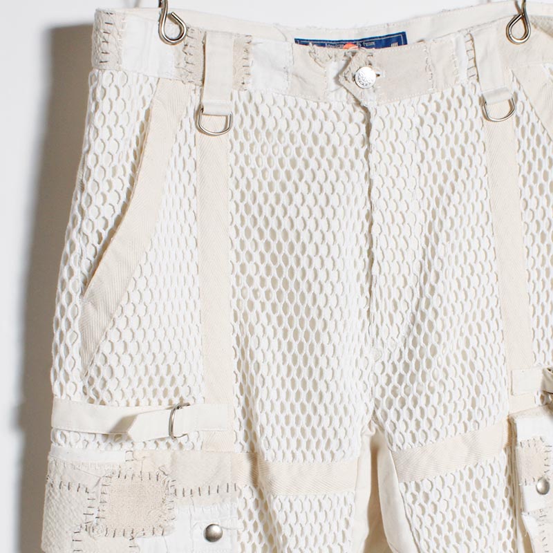 MESH SHORTS -WHITE-