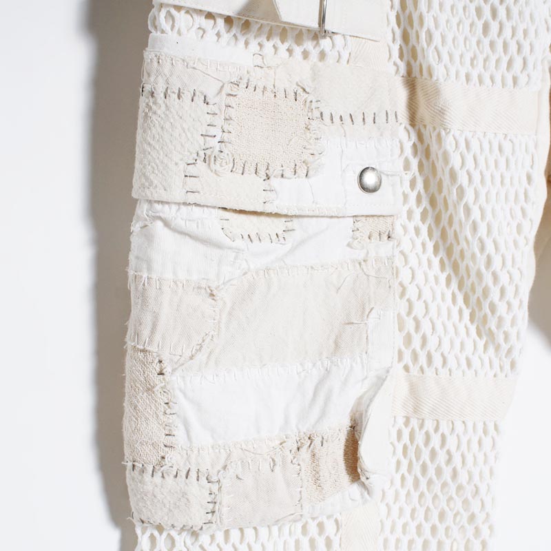 MESH SHORTS -WHITE-