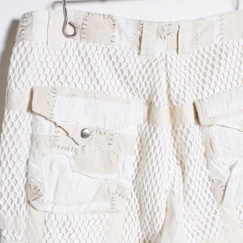 MESH SHORTS -WHITE-