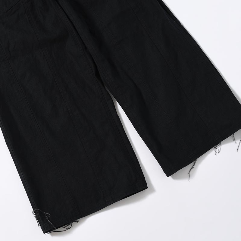 WIDE PANTS -LEAF/BLACK-