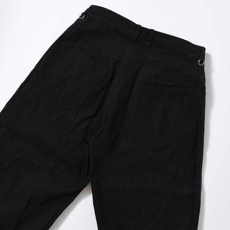 WIDE PANTS -LEAF/BLACK-