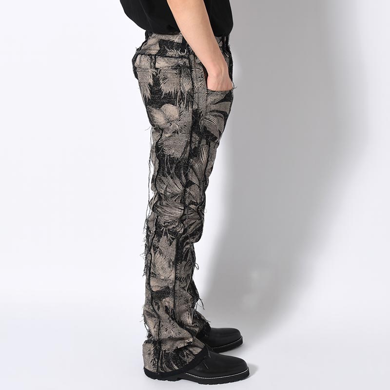 FLARE PANTS -LEAF/BLACK-