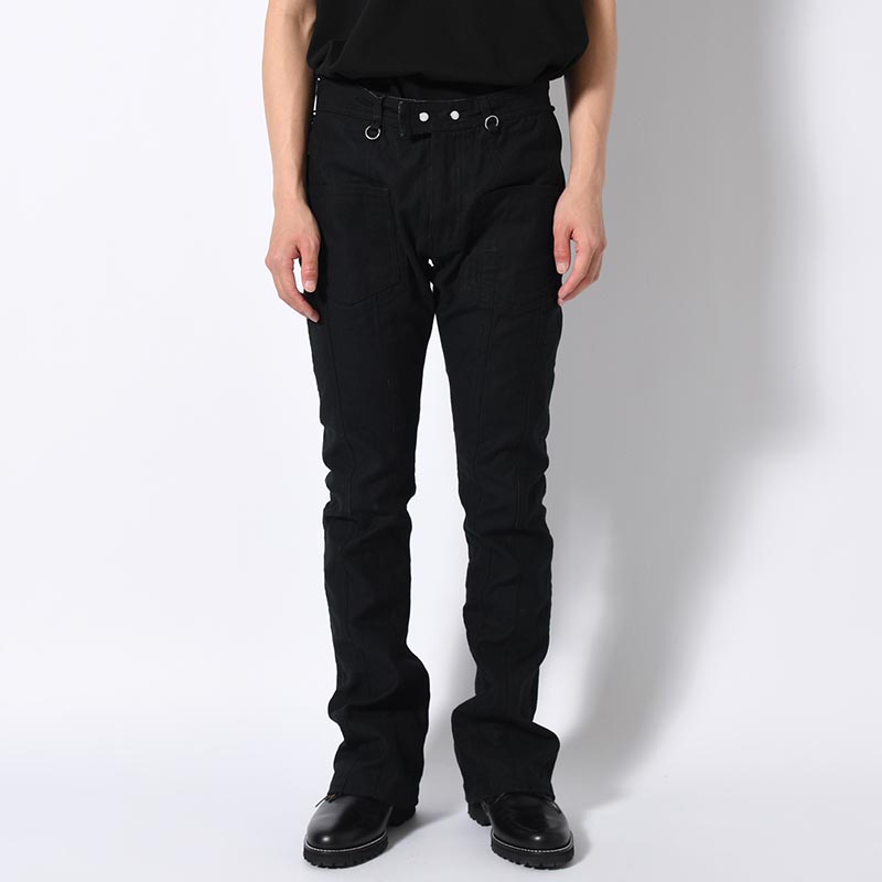 FLARE PANTS -LEAF/BLACK-