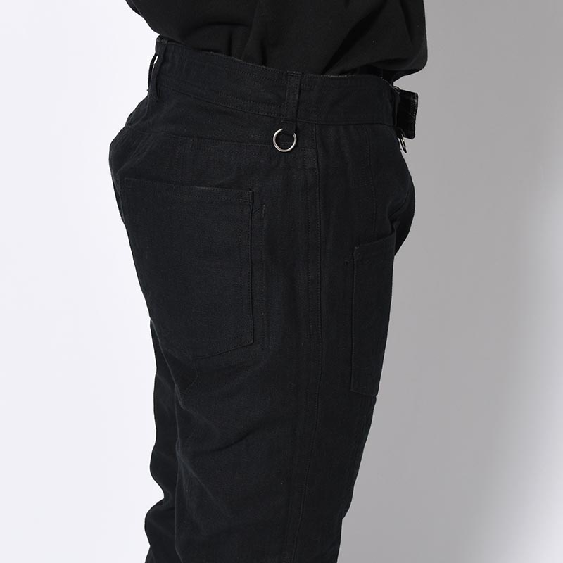 FLARE PANTS -LEAF/BLACK-