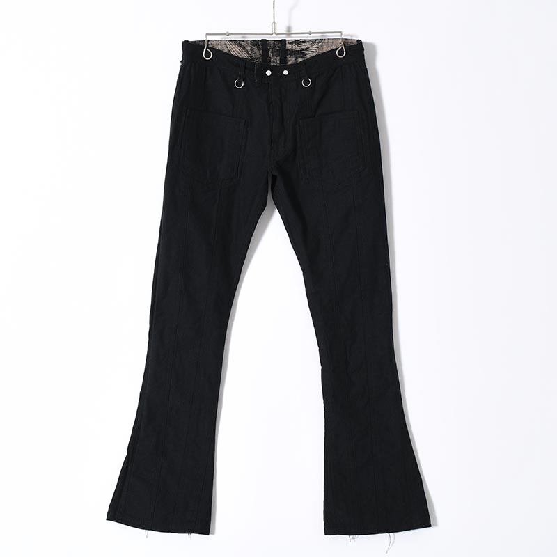 FLARE PANTS -LEAF/BLACK-