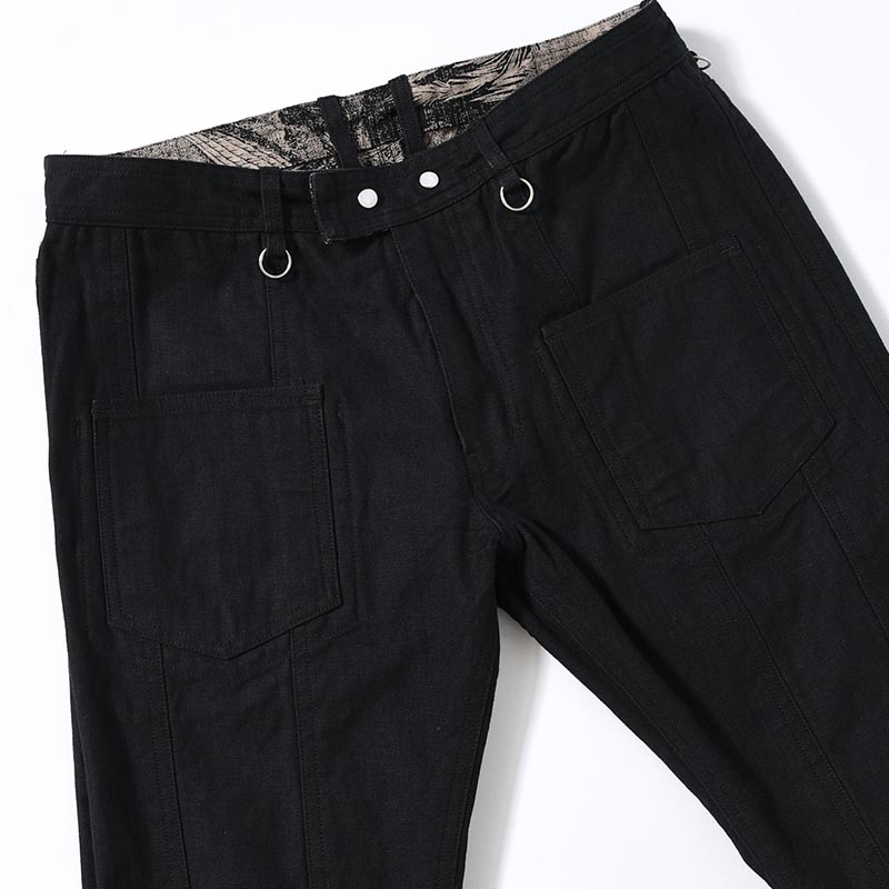 FLARE PANTS -LEAF/BLACK-