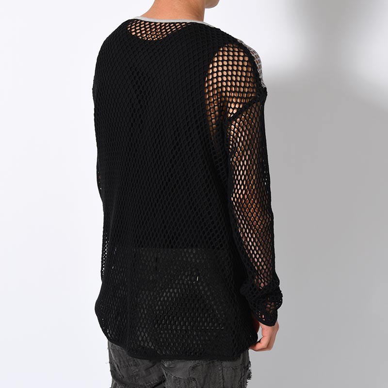 MESH CUTSEW -BLACK/GRAY-