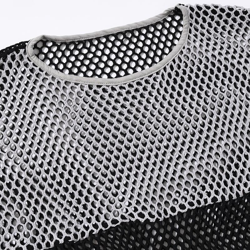 MESH CUTSEW -BLACK/GRAY-