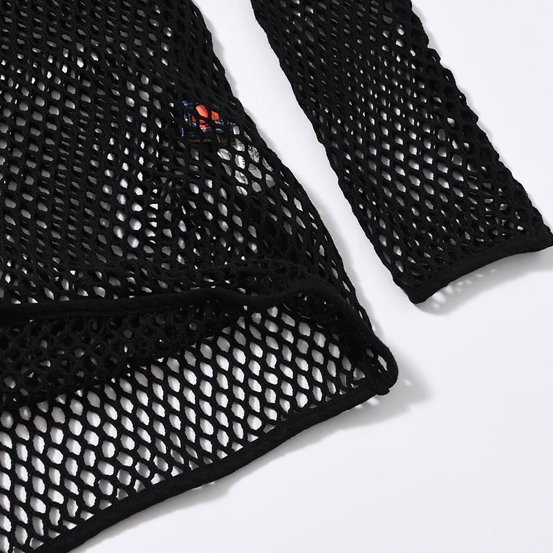 MESH CUTSEW -BLACK/GRAY-