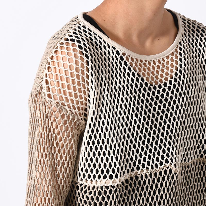 MESH CUTSEW -SAND/BEIGE-