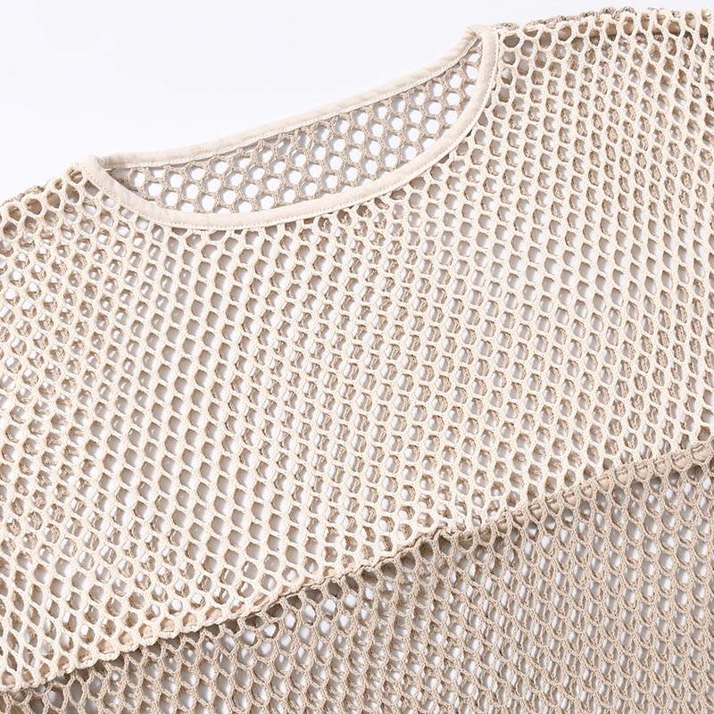 MESH CUTSEW -SAND/BEIGE-