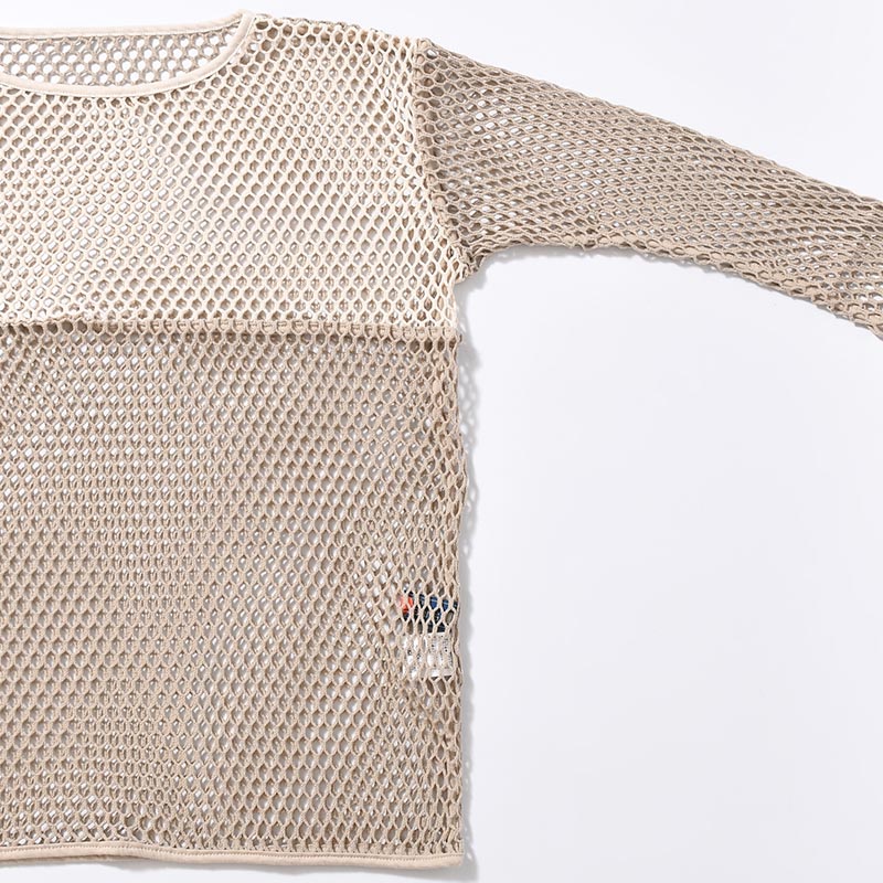 MESH CUTSEW -SAND/BEIGE-