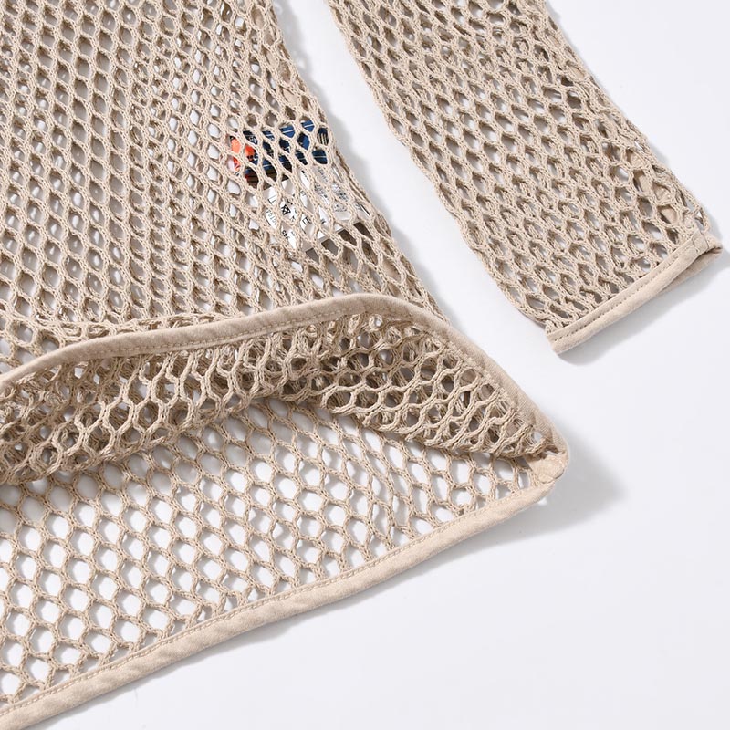 MESH CUTSEW -SAND/BEIGE-