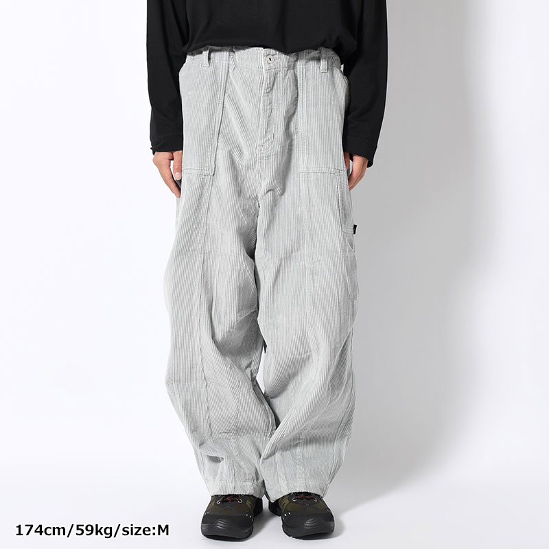 CORDUROY PONDERING PANTS -SKY GREY-