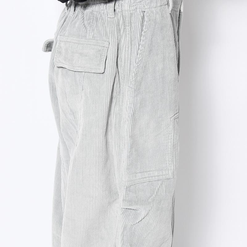 CORDUROY PONDERING PANTS -SKY GREY-