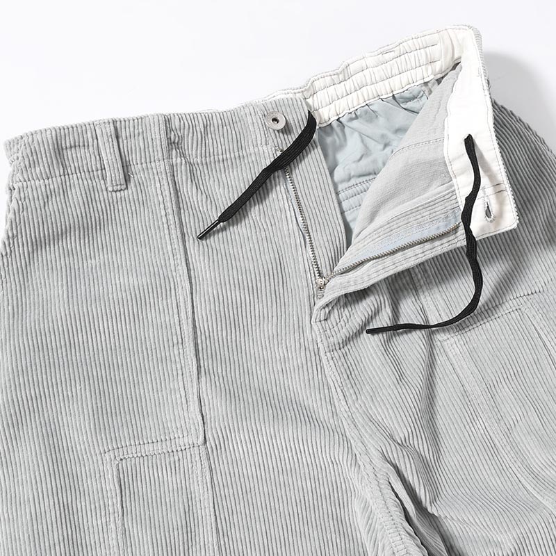 CORDUROY PONDERING PANTS -SKY GREY-