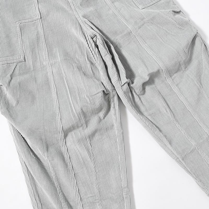 CORDUROY PONDERING PANTS -SKY GREY-