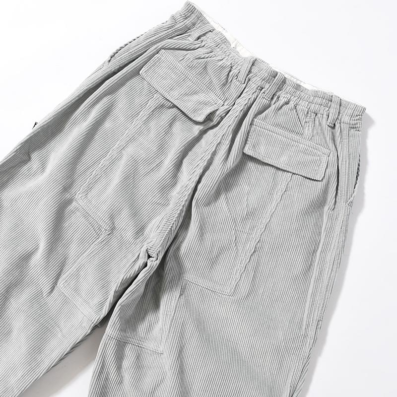 CORDUROY PONDERING PANTS -SKY GREY-